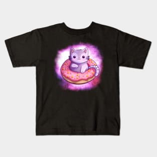 Doughnut Kitten Kids T-Shirt